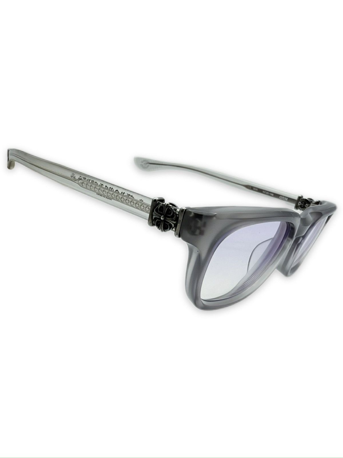 Chrome Hearts Chrome Hearts ‘Grim’ Oval Transparent Prescription Glasses Size ONE SIZE - 1 Thumbnail