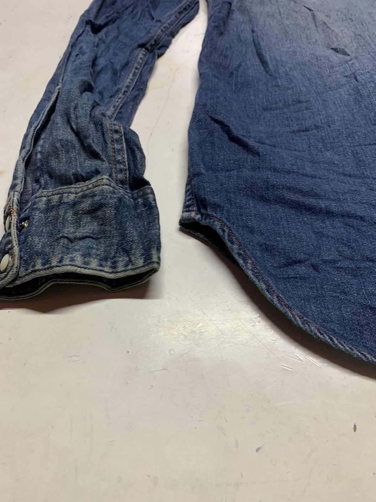 Blue Blue Japan Blue blue denim western shirt Size US S / EU 44-46 / 1 - 14 Thumbnail