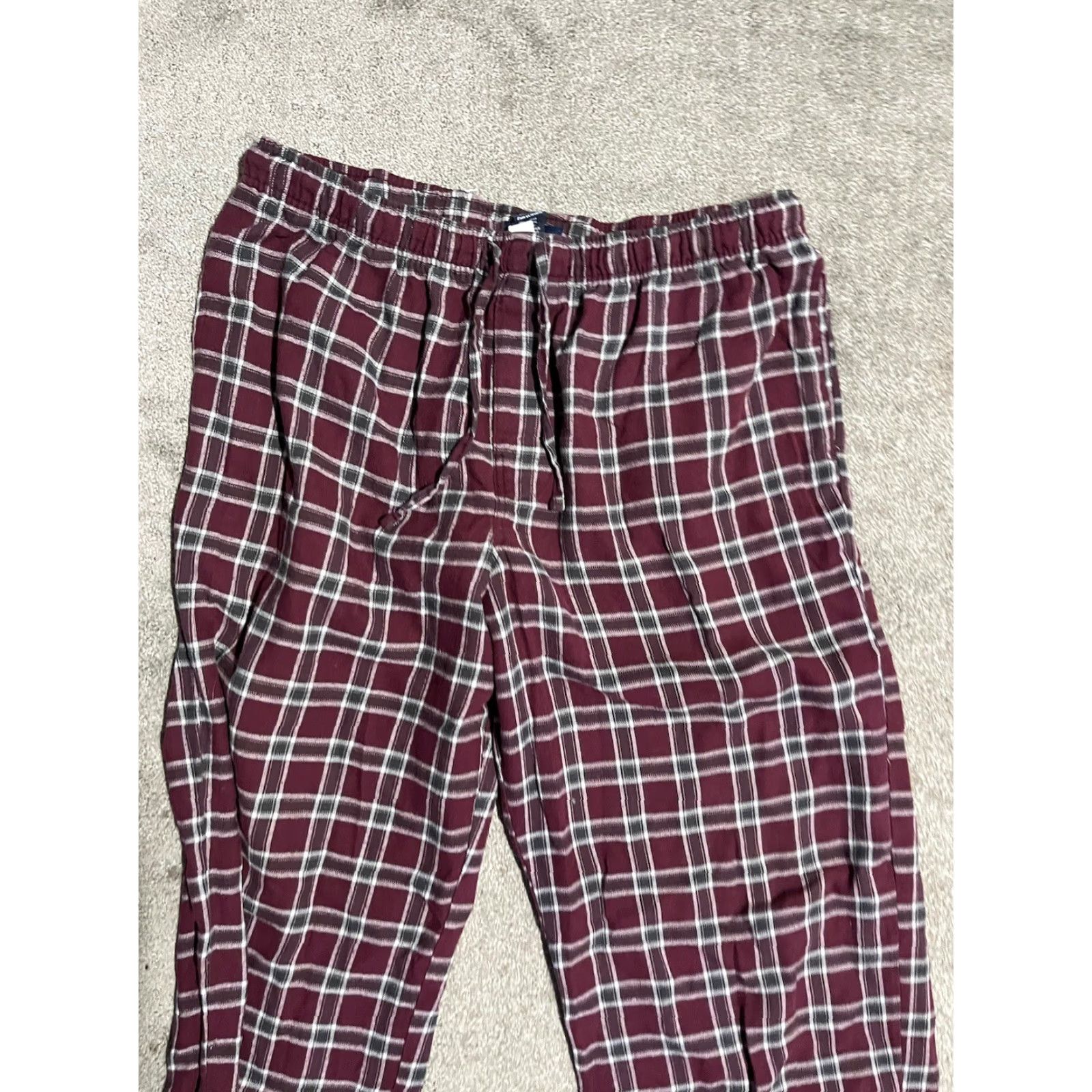 Croft & Barrow Croft & Barrow Mens Lounge Pants Maroon Plaid Size L Size US 33 - 2 Thumbnail