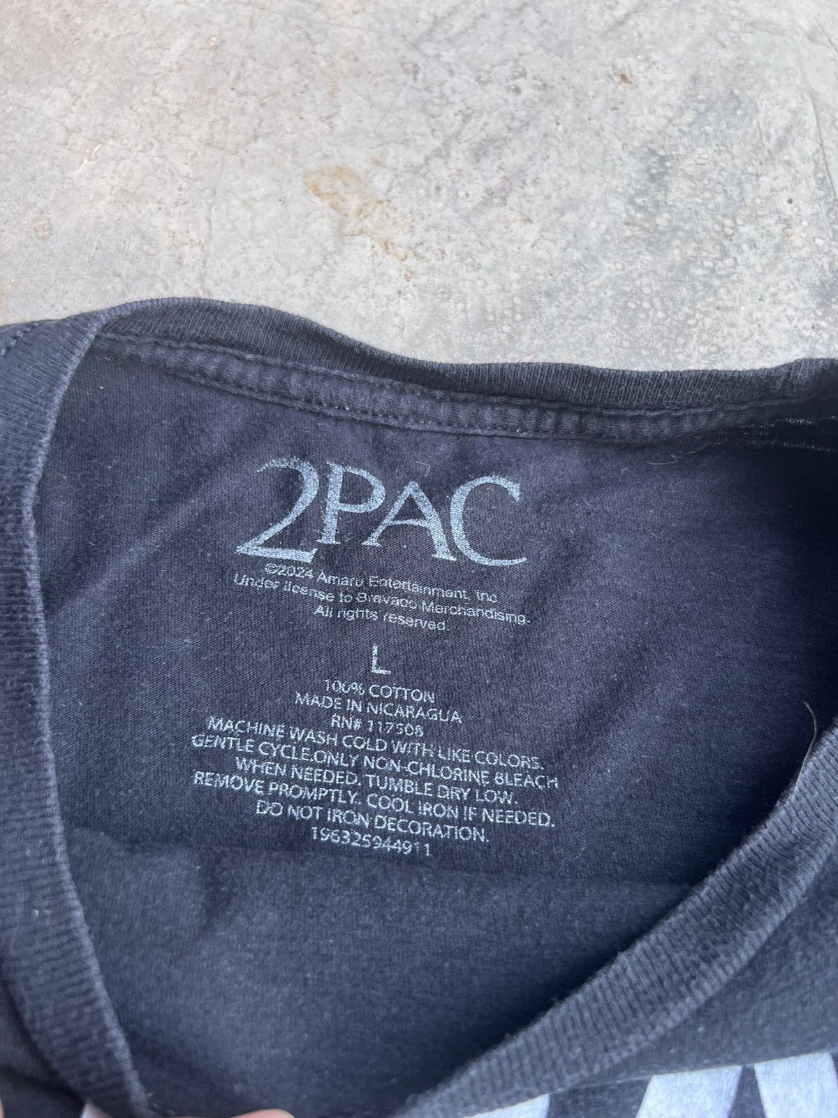 Rap Tees Tupac thrust nobody Rap Tshirt Size US L / EU 52-54 / 3 - 4 Thumbnail