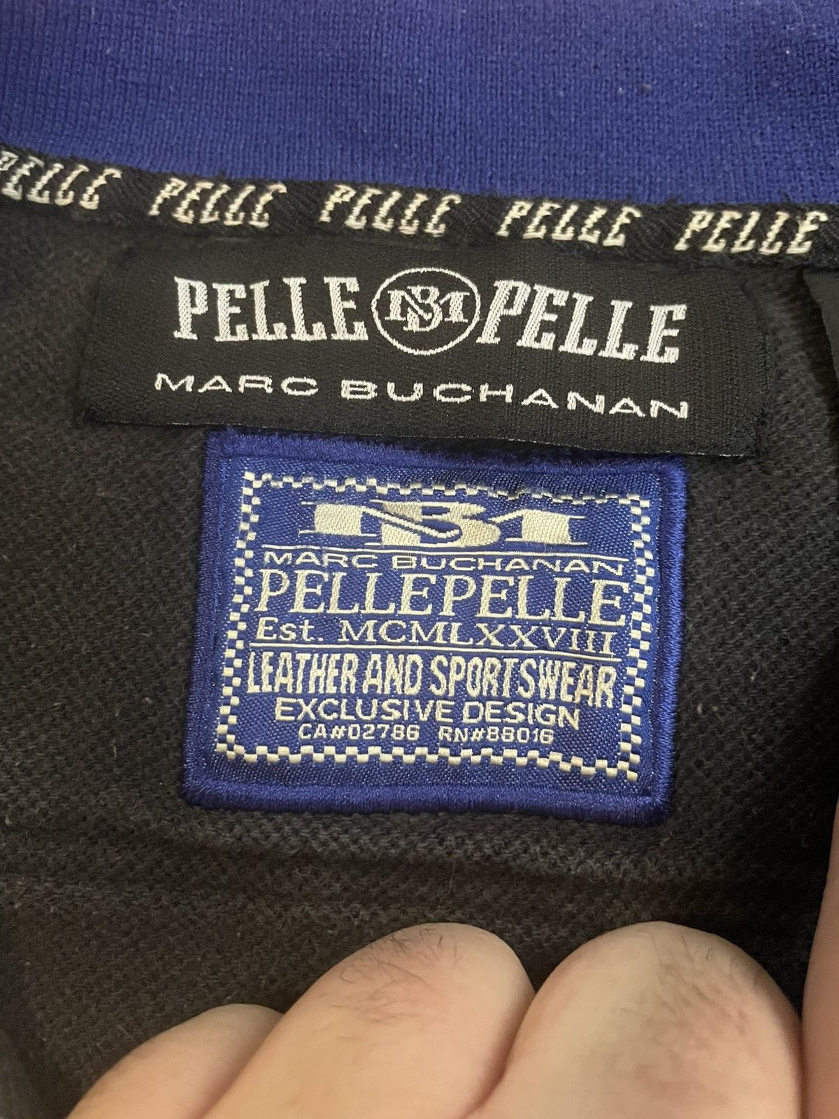 Pelle Pelle 90s Marc Buchanan Pelle Pelle 1/4 Zip Polo Shirt - Size 2XL Size US XXL / EU 58 / 5 - 6 Thumbnail