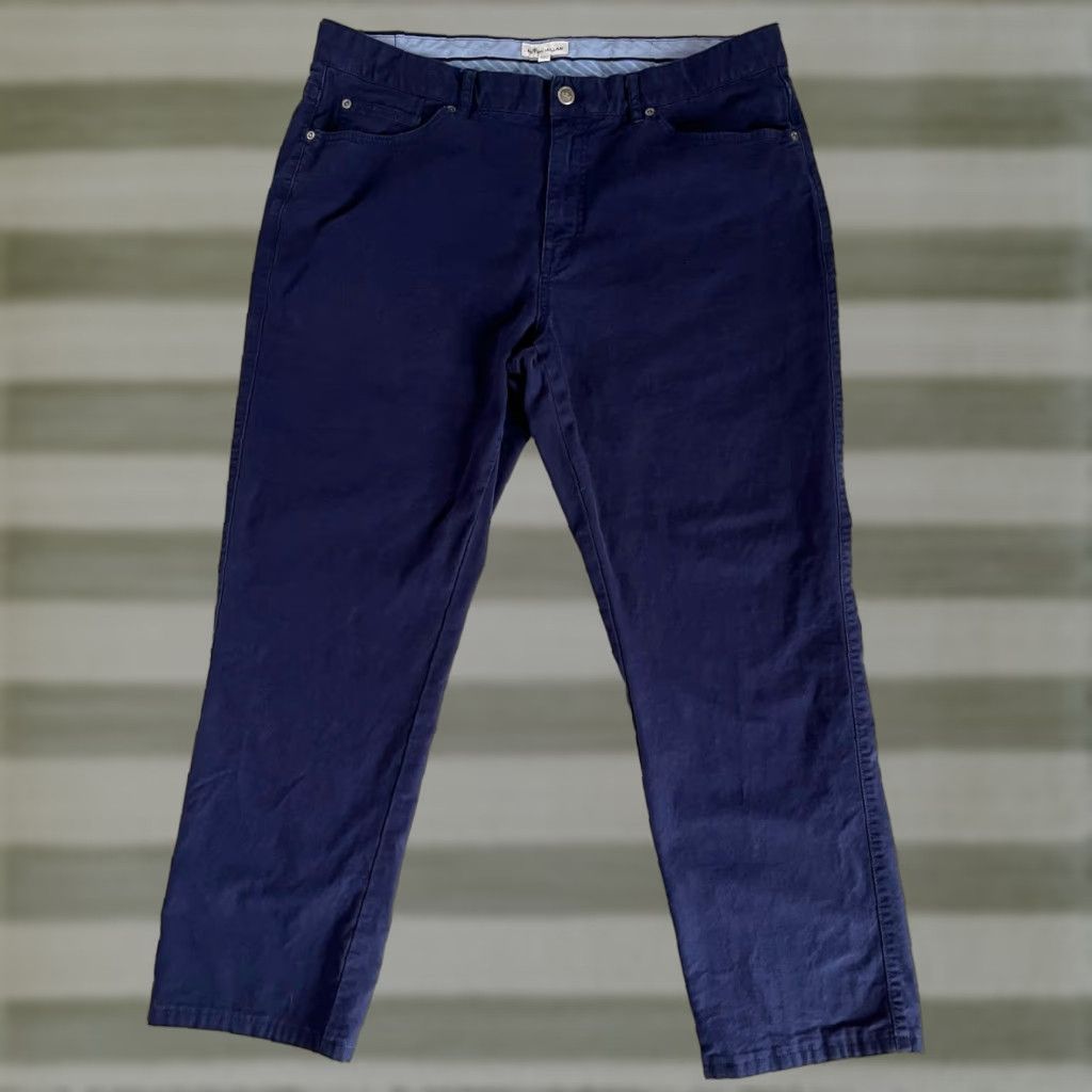 Peter Millar Peter Millar Crown Vintage Canvas Five-Pocket Pants Navy Men 38 Regular XS? Size US 38 / EU 54 - 1 Thumbnail