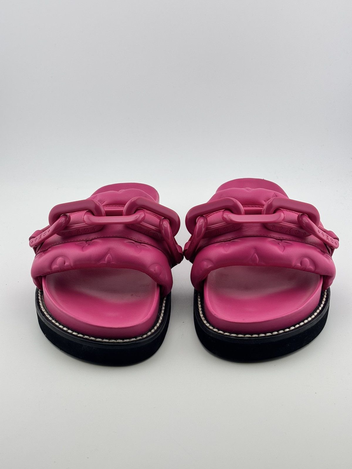 Louis Vuitton LOUIS VUITTON CALFSKIN EMBOSSED MONOGRAM SUNSET FLAT COMFORT Size US 6 / IT 36 - 6 Thumbnail