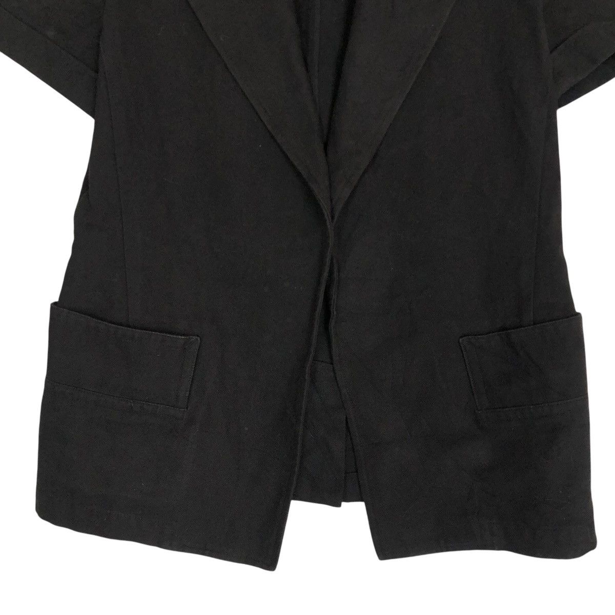 Yohji Yamamoto Vintage Yohji Yamamoto Noir S/S 2005 Cotton Canvas Jacket Size S / US 4 / IT 40 - 4 Thumbnail