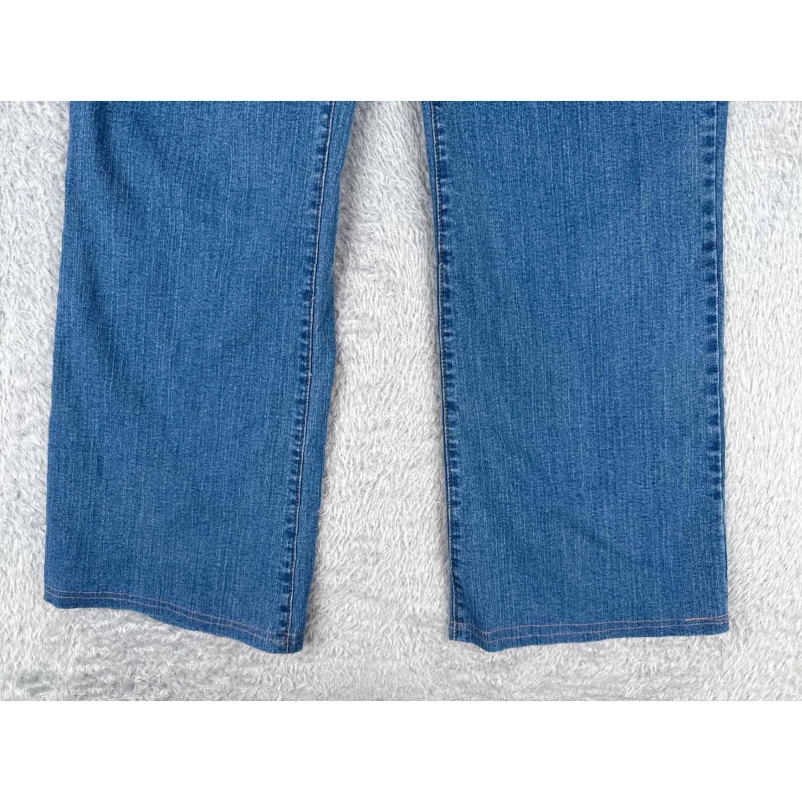 NYDJ NYDJ Jeans Womens 6 Blue Straight Leg Denim Cotton Blend Stretch Size 28" / US 6 / IT 42 - 2 Thumbnail