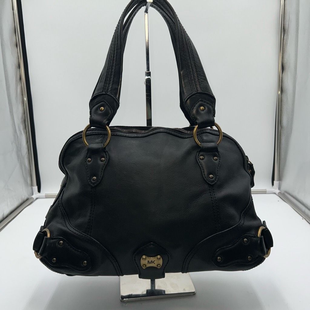 Michael Kors MICHAEL KORS Black Soft Genuine Pebble Leather Handbag with Dust Bag Size ONE SIZE - 1 Thumbnail