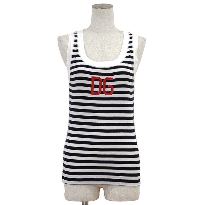 Dolce & Gabbana Dolce & Gabbana Dolce&Gabbana Cotton Tank Top Textile Tops DUTY FREE for USA Size ONE SIZE - 1 Thumbnail