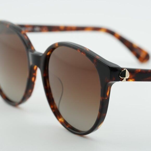 Kate Spade Kate Spade ELIZA/F/S 0086 LA Sunglasses Havana Round Frame Size ONE SIZE - 2 Thumbnail