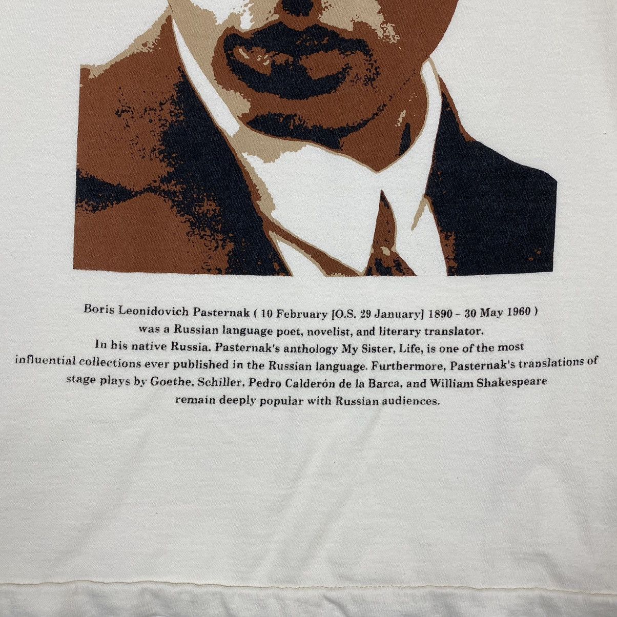 FACTOTUM FACTOTUM BORIS PASTERNAK RUSSIAN POET NOVELIST PHOTO TEE Size US S / EU 44-46 / 1 - 4 Thumbnail