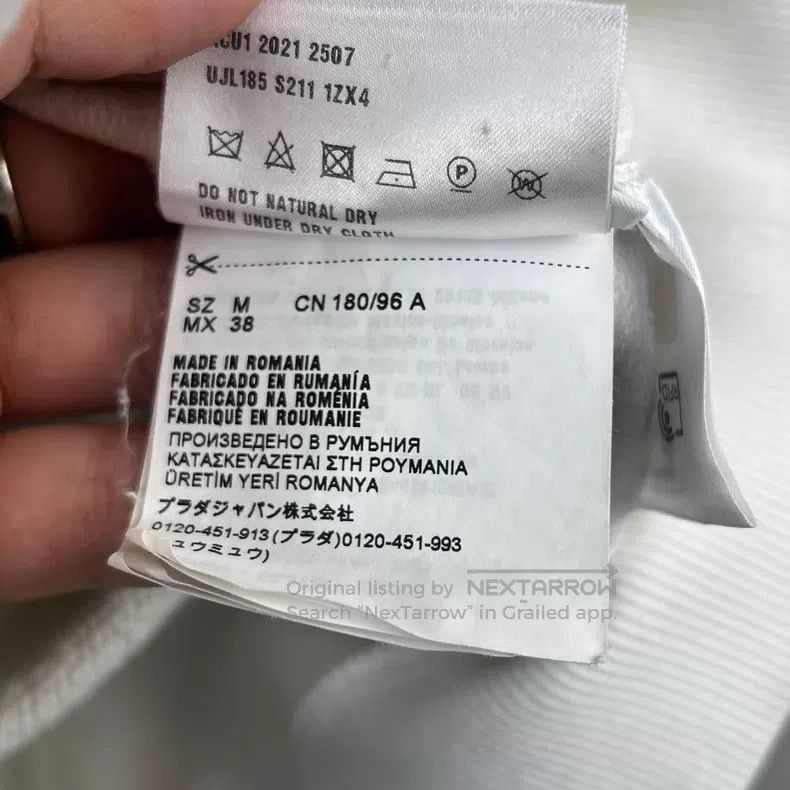 Prada Prada Solid colour relief triangle Logo hooded sweatshirt Size US M / EU 48-50 / 2 - 5 Thumbnail