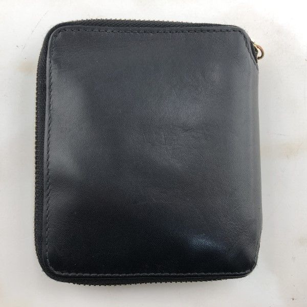 Wallet Round zipper bifold plain Black