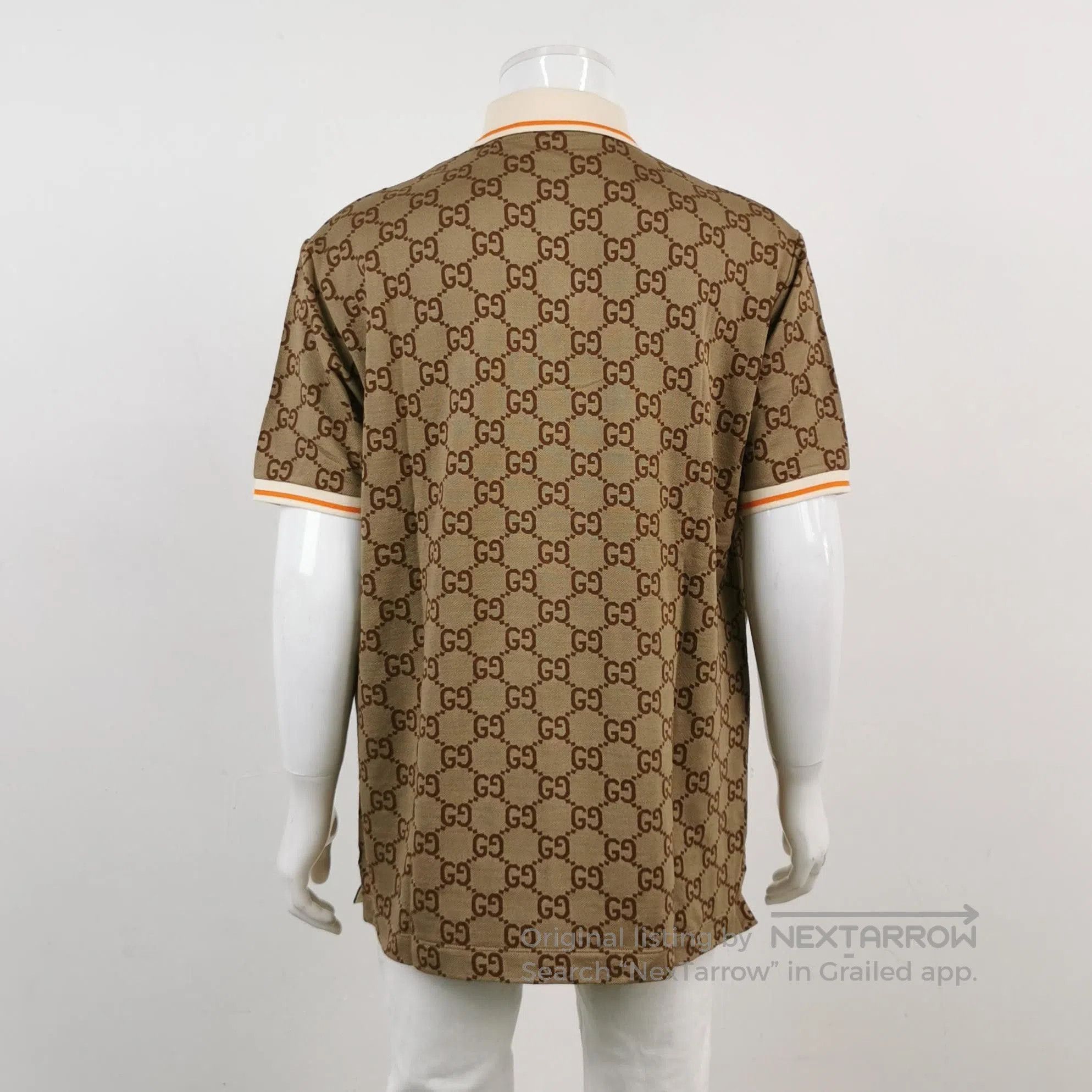 Gucci Gucci GG Monogram Cotton-Silk Polo Shirt XXXL. Size US XXL / EU 58 / 5 - 5 Thumbnail