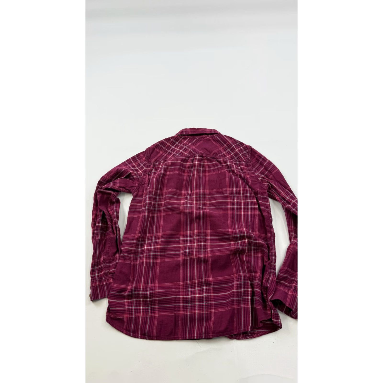Eddie Bauer Eddie Bauer Shirt Womens Medium Pink Plaid Button Front Long Sleeve Cotton Top Size M / US 6-8 / IT 42-44 - 6 Thumbnail
