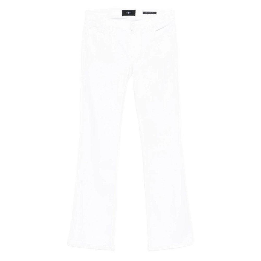 7 For All Mankind 7 For All Mankind WHITE Denim - Bootcut Jeans Size 25" / US 0 / IT 36 - 1 Thumbnail