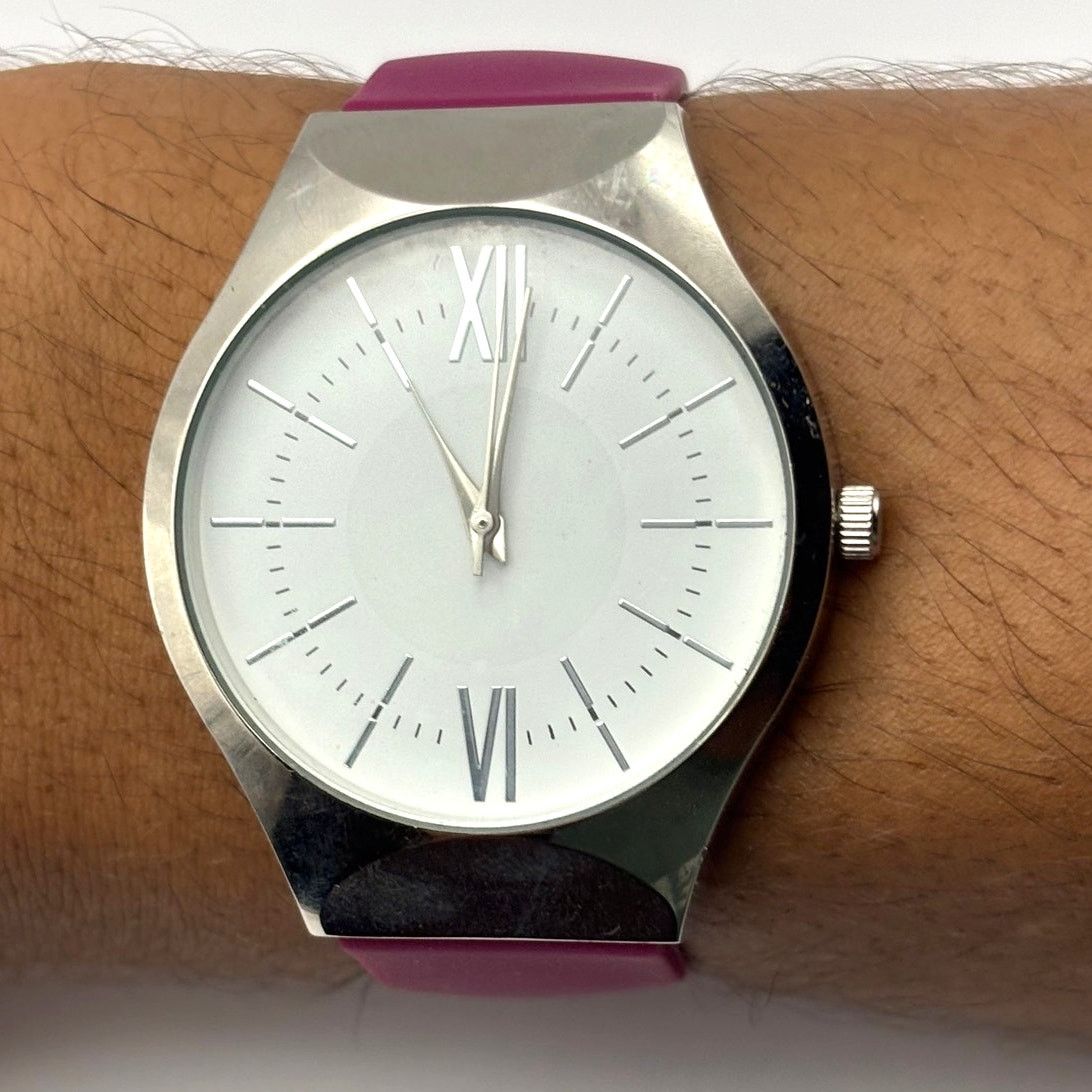 Other Silver & Purple Men's Watch Size ONE SIZE - 1 Thumbnail