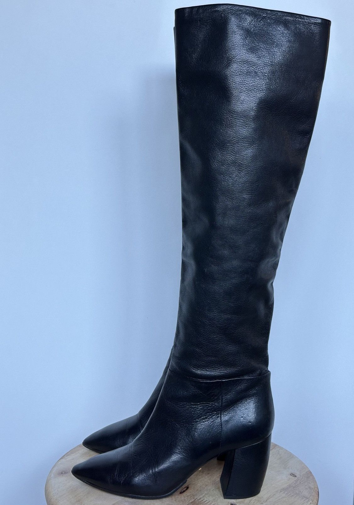 Prada Prada Leather High boots pointed toe Size US 6.5 / IT 36.5 - 1 Thumbnail