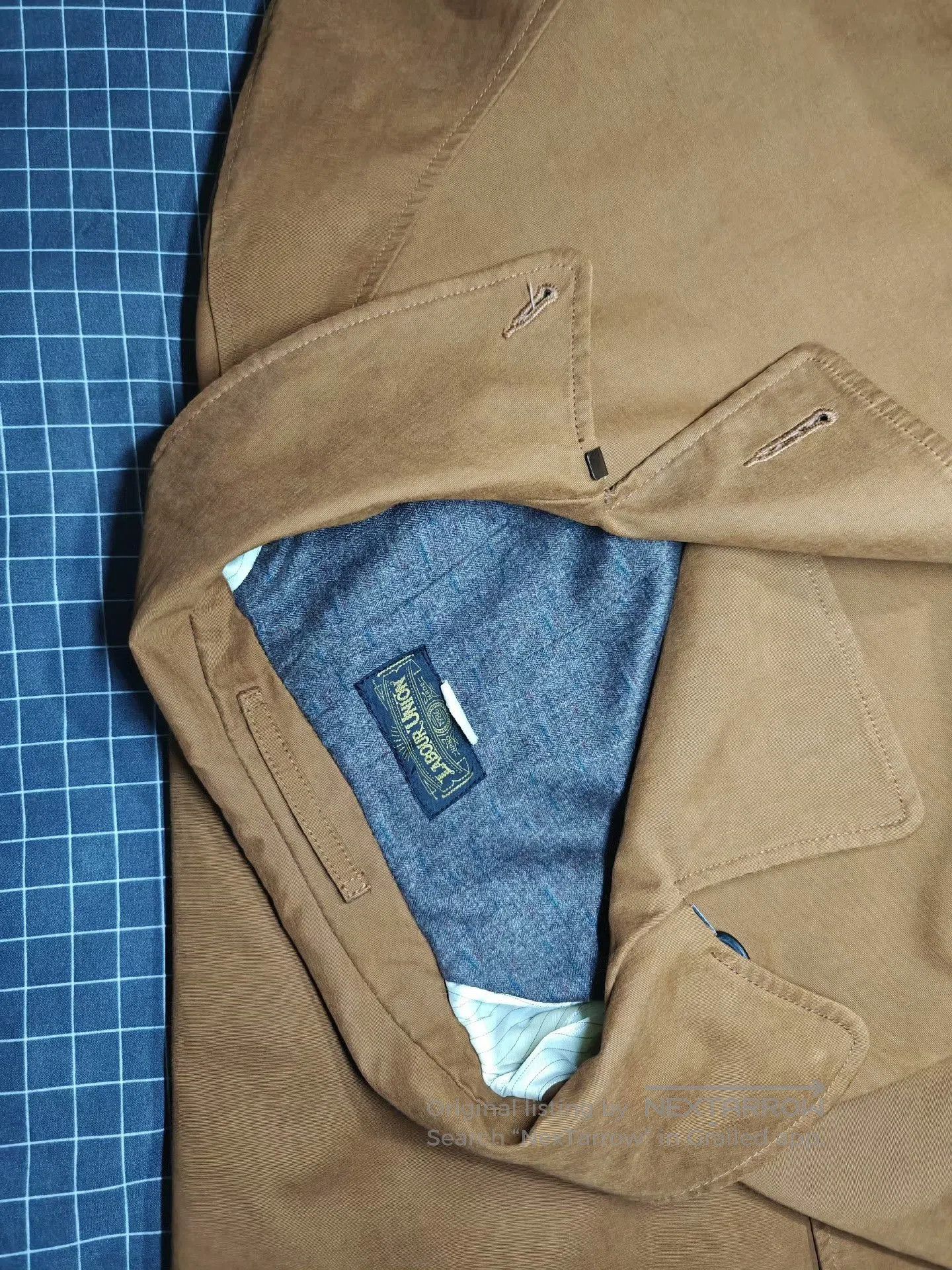 Garment Reproduction of Workers Vintage Labour Union Trench Coat. Size US L / EU 52-54 / 3 - 5 Thumbnail