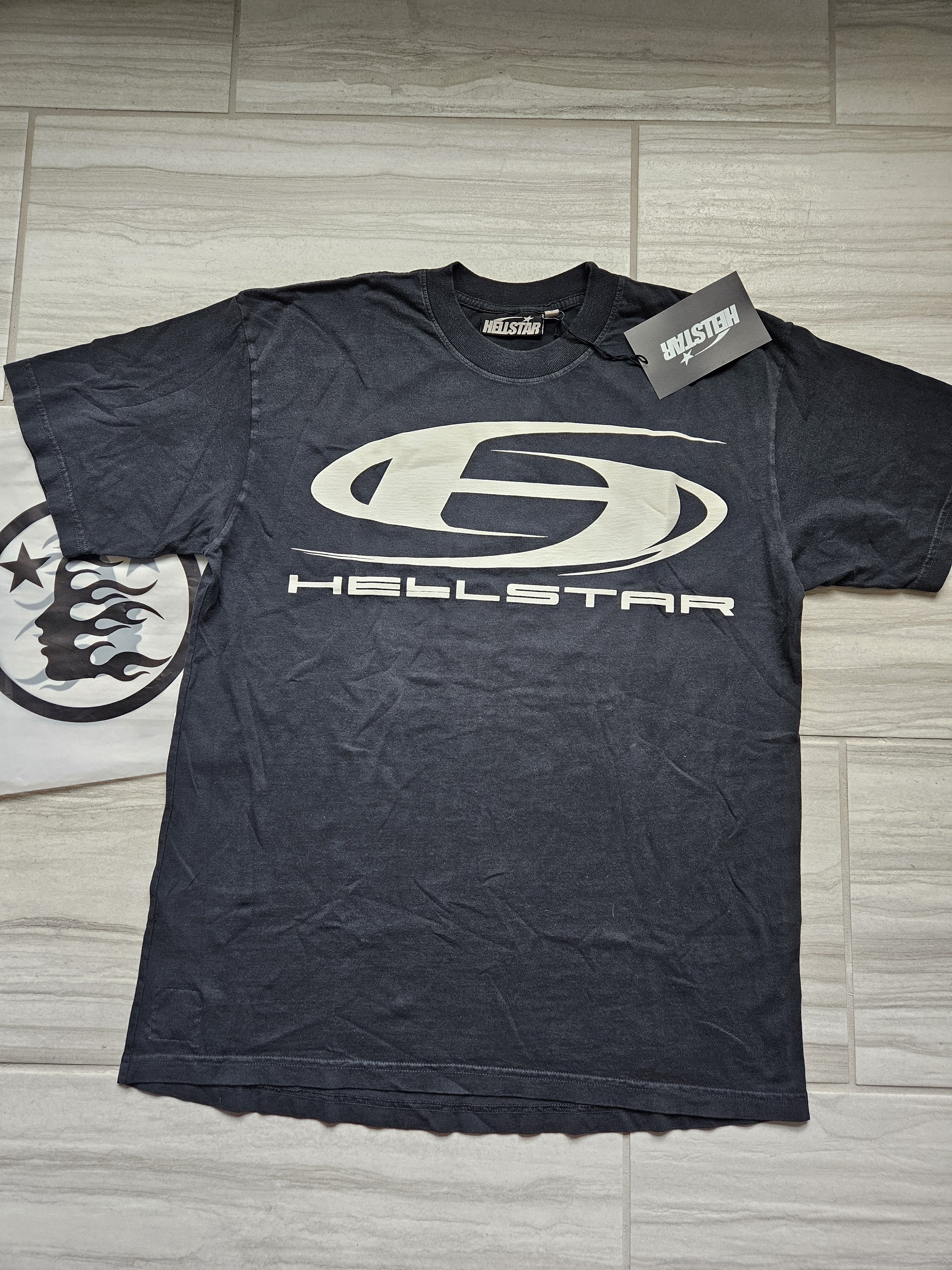 HELLSTAR Oval H Logo Black T Shirt Size US L / EU 52-54 / 3 - 1 Thumbnail