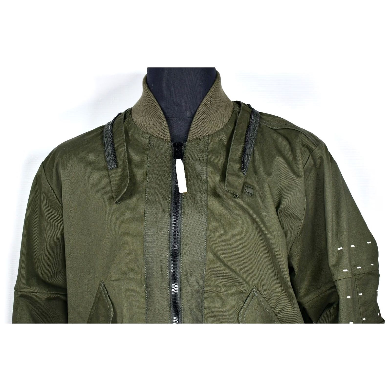 G-Star G-Star Raw MS Submarine Rackam Bomber Jacket Mens XL Green Jacket Size US XL / EU 56 / 4 - 5 Thumbnail