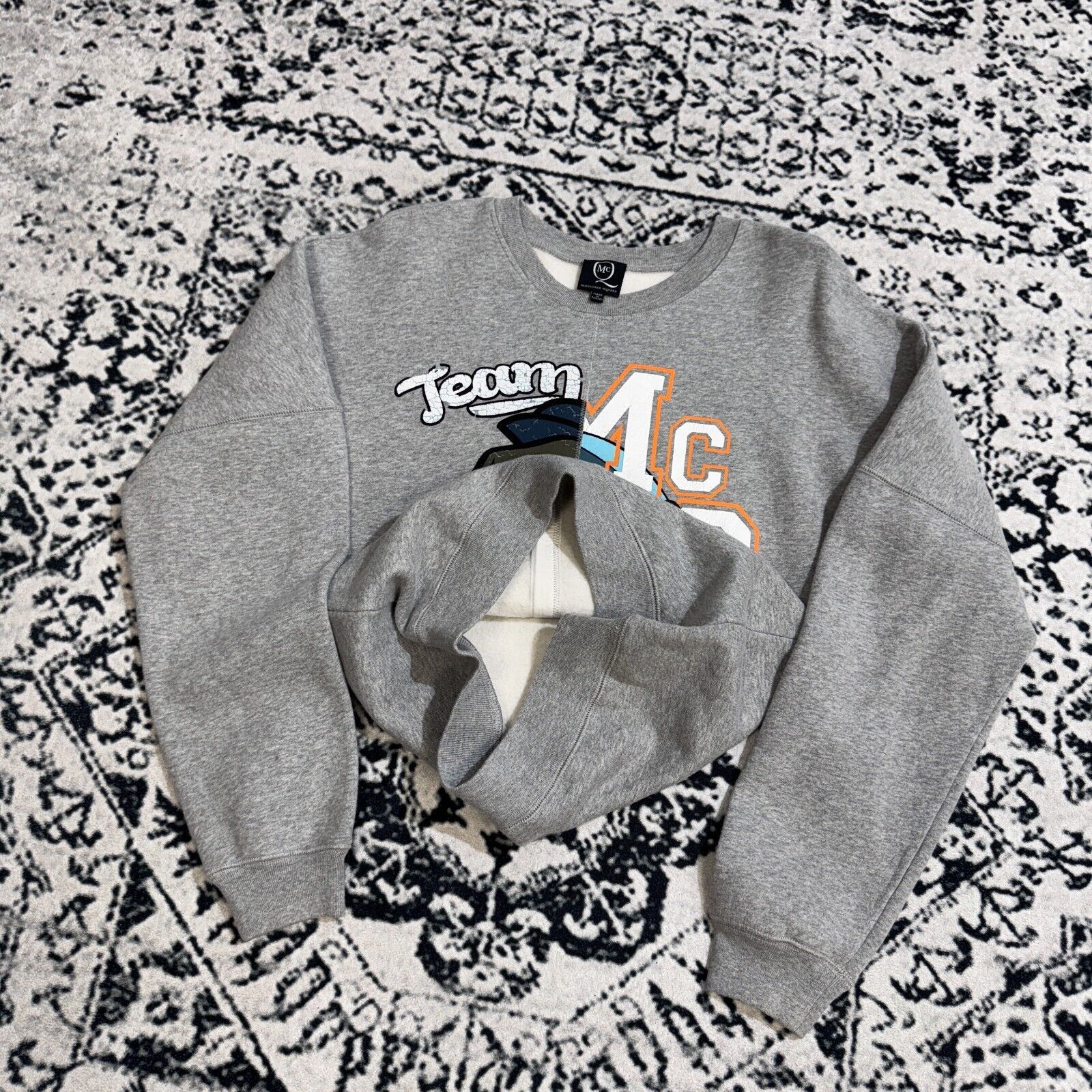 Alexander McQueen × Vintage Vintage Alexander McQueen Gray Cotton Crewneck Size XS MCQ Size US XS / EU 42 / 0 - 8 Thumbnail