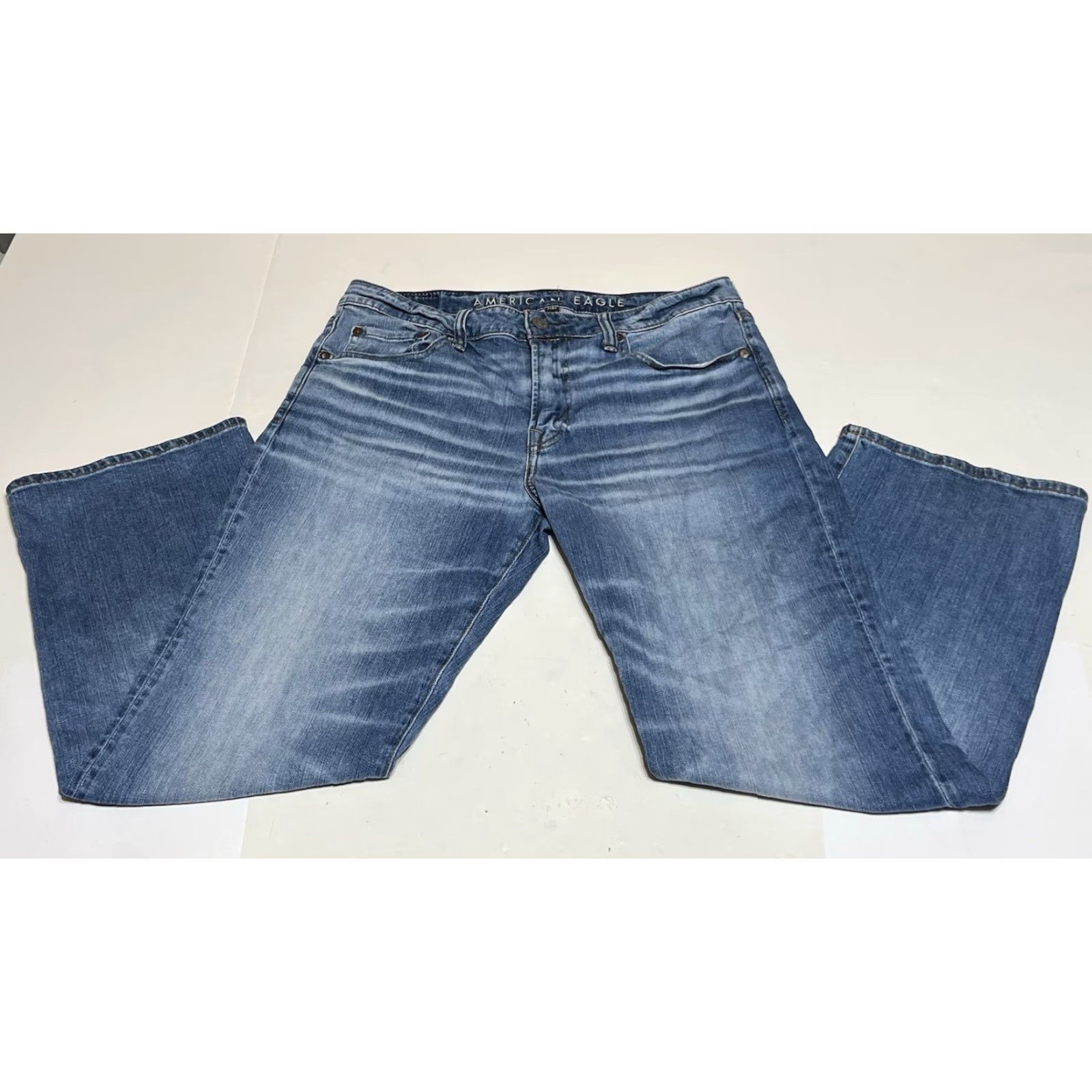 American Eagle Outfitters American Eagle Outfitters Jeans Bootcut Denim Mens 33 x 30 33 x 28 Blue Regular 5-Pocket Size US 33 - 2 Thumbnail