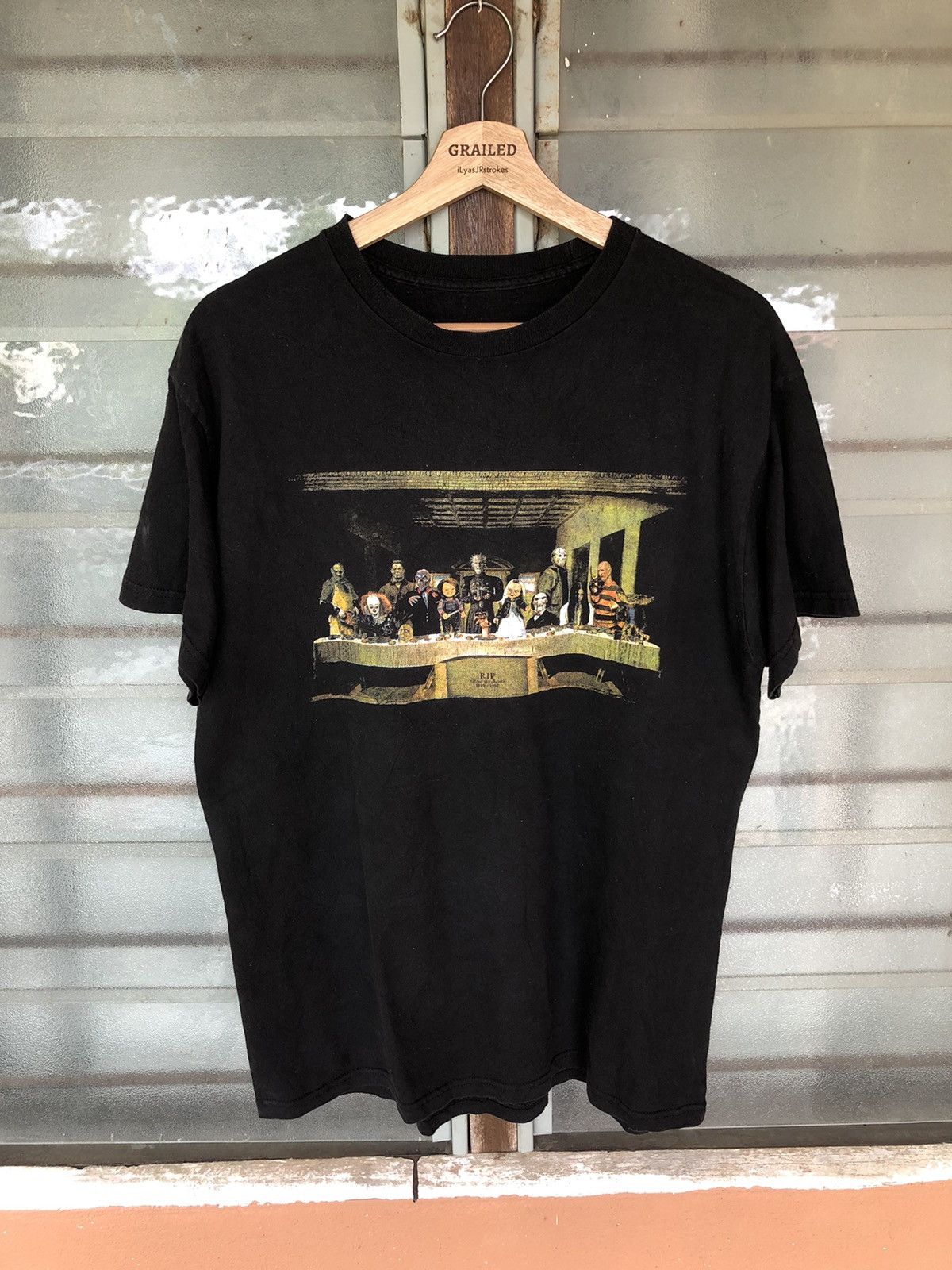 Vintage Movie Character Comedy Horror Lineup Photo Shirt Tee