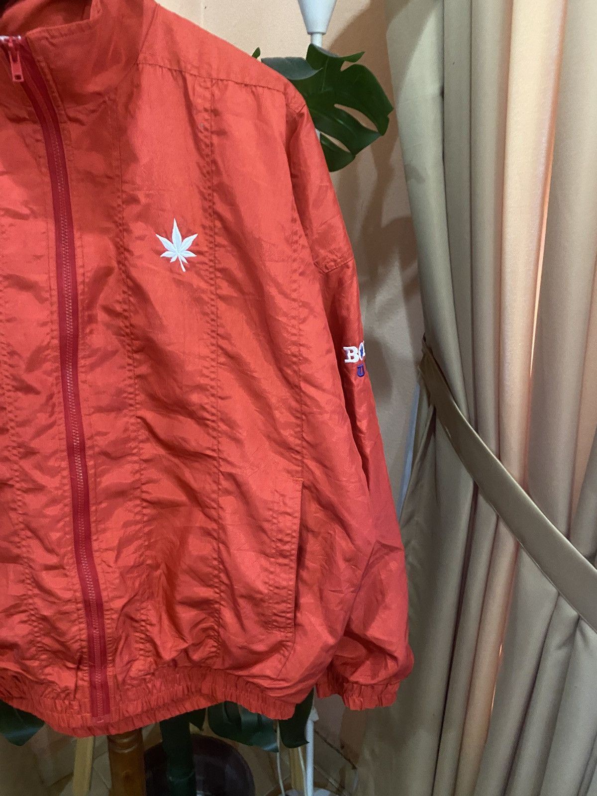 Boast Vintage BOAST USA Red Zip-Up Windbreaker Jacket Maple Leaf Size US M / EU 48-50 / 2 - 4 Thumbnail