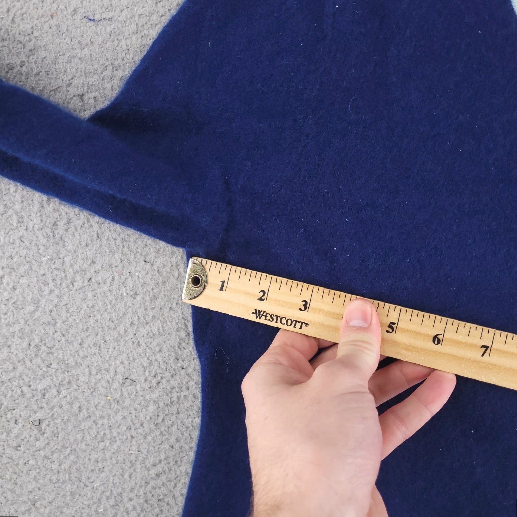 Vintage Sail to Sable Sweater Womens XS Blue 100% Cashmere Pullover Knit Shirt? Size XS / US 0-2 / IT 36-38 - 3 Thumbnail