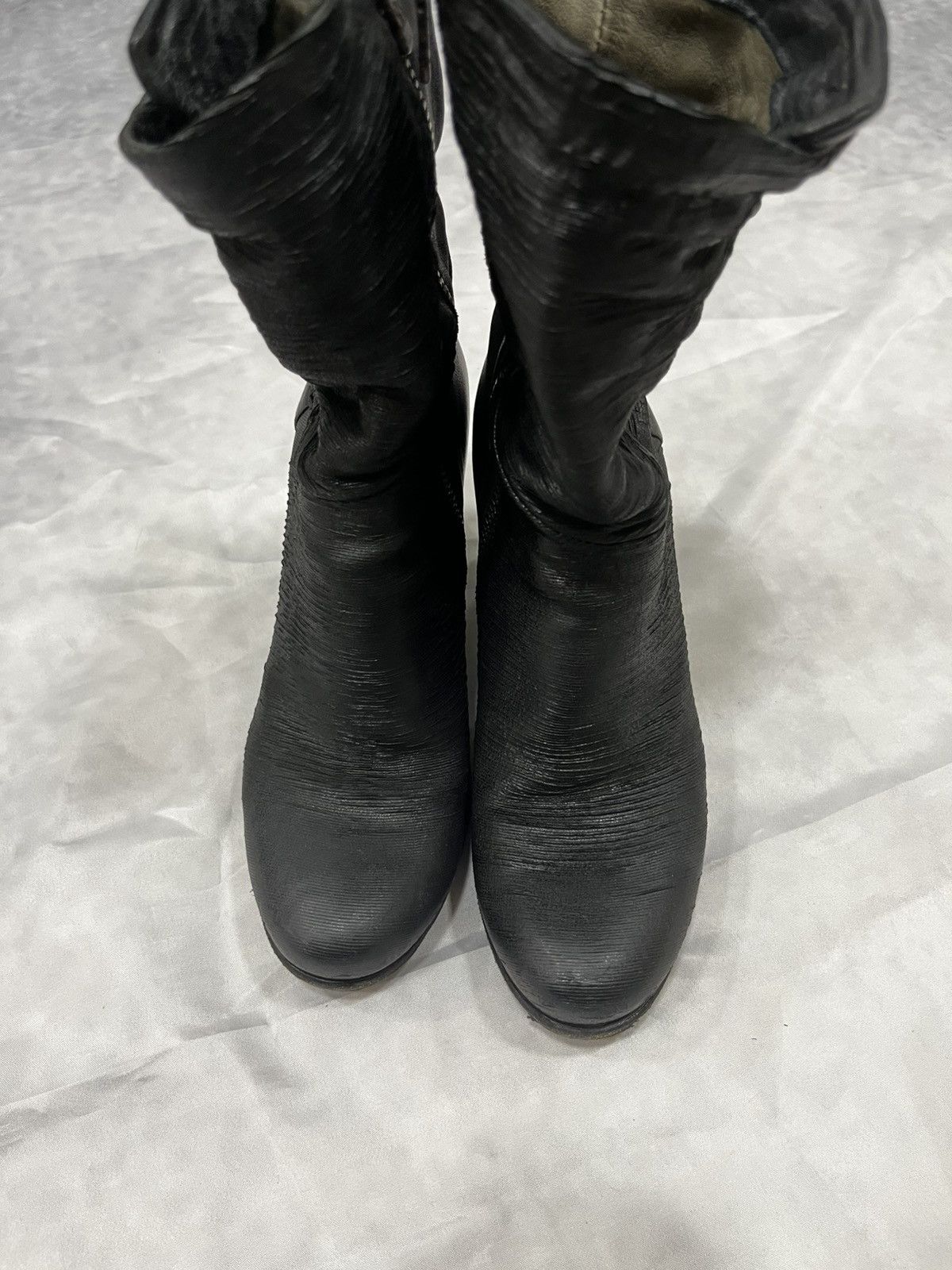 A.S.98 A.S.98 Side-Zip Avant Garde Leather Boots Size US 7 / IT 37 - 8 Thumbnail