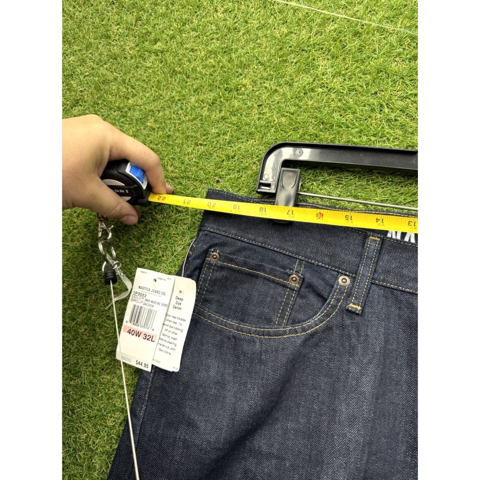 Nautica Nautica Jeans Mens 40x32 Athletic Slim Fit Stretch Denim Tapered Leg RP3712 NWT Jeans Blue 5-Pocket Logo Mens Regular Time Size US 40 / EU 56 - 5 Thumbnail
