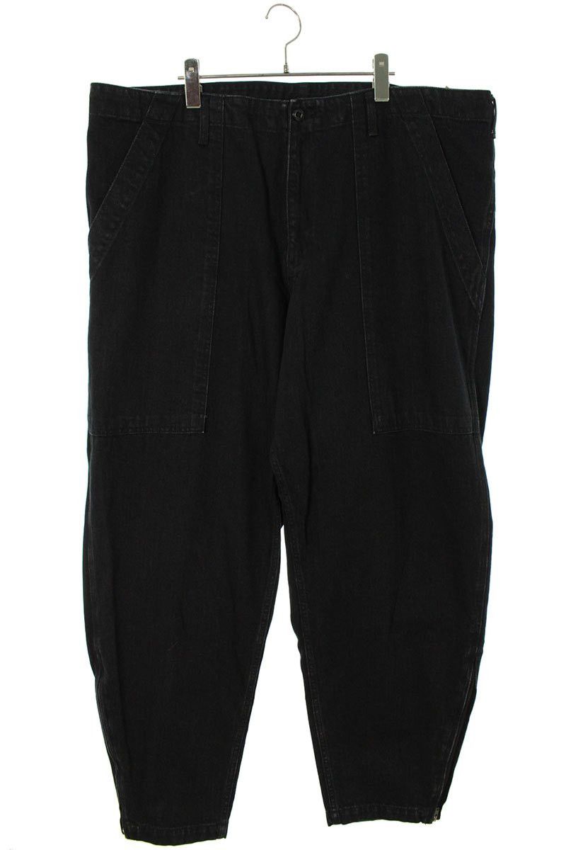 Yohji Yamamoto BLACK Scandal Yohji Yamamoto///Baker Denim Pants Size US 44 / EU 60 - 1 Thumbnail