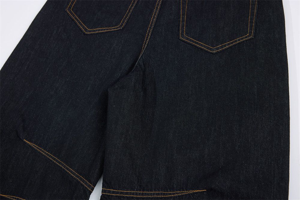 Jean Men's loose-fitting retro patchwork wide-leg jeans Size US 32 / EU 48 - 5 Thumbnail