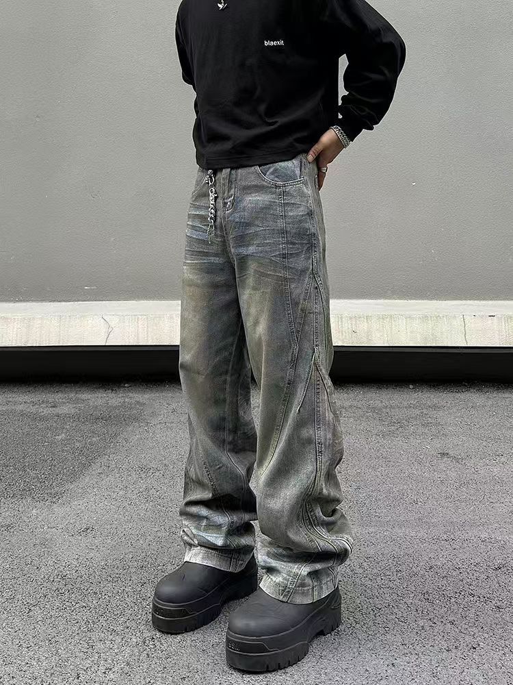 Japanese Brand × Jean High Street Washed and Aged Dirty Dyed Jeans Size US 30 / EU 46 - 6 Thumbnail