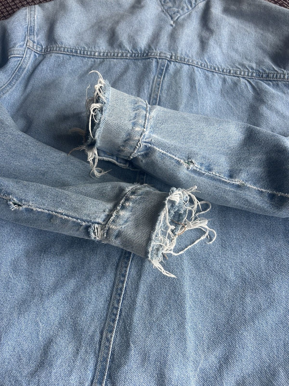 Tommy Hilfiger Tommy Jeans Distressed Denim Jacket Oversized Streetwear Size US M / EU 48-50 / 2 - 12 Thumbnail