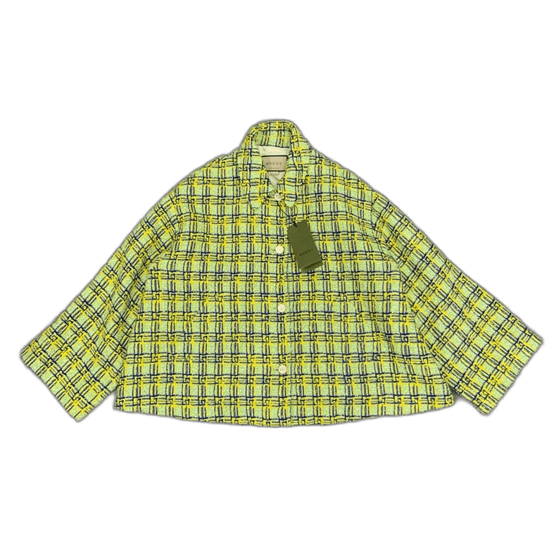 Gucci Gucci Green Plaid Woven Jacket Size M / US 6-8 / IT 42-44 - 1 Thumbnail