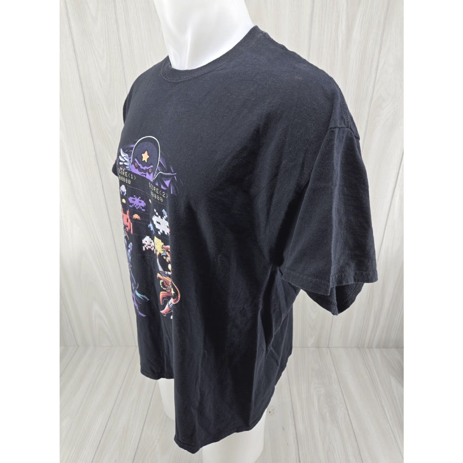 Gildan VINTAGE Kami Con Birmingham Alabama Anime Graphic T-Shirt XL Men's Black Cotton Logo Short Sleeve Crew Neck 27.5" Down Back Size US XL / EU 56 / 4 - 5 Thumbnail
