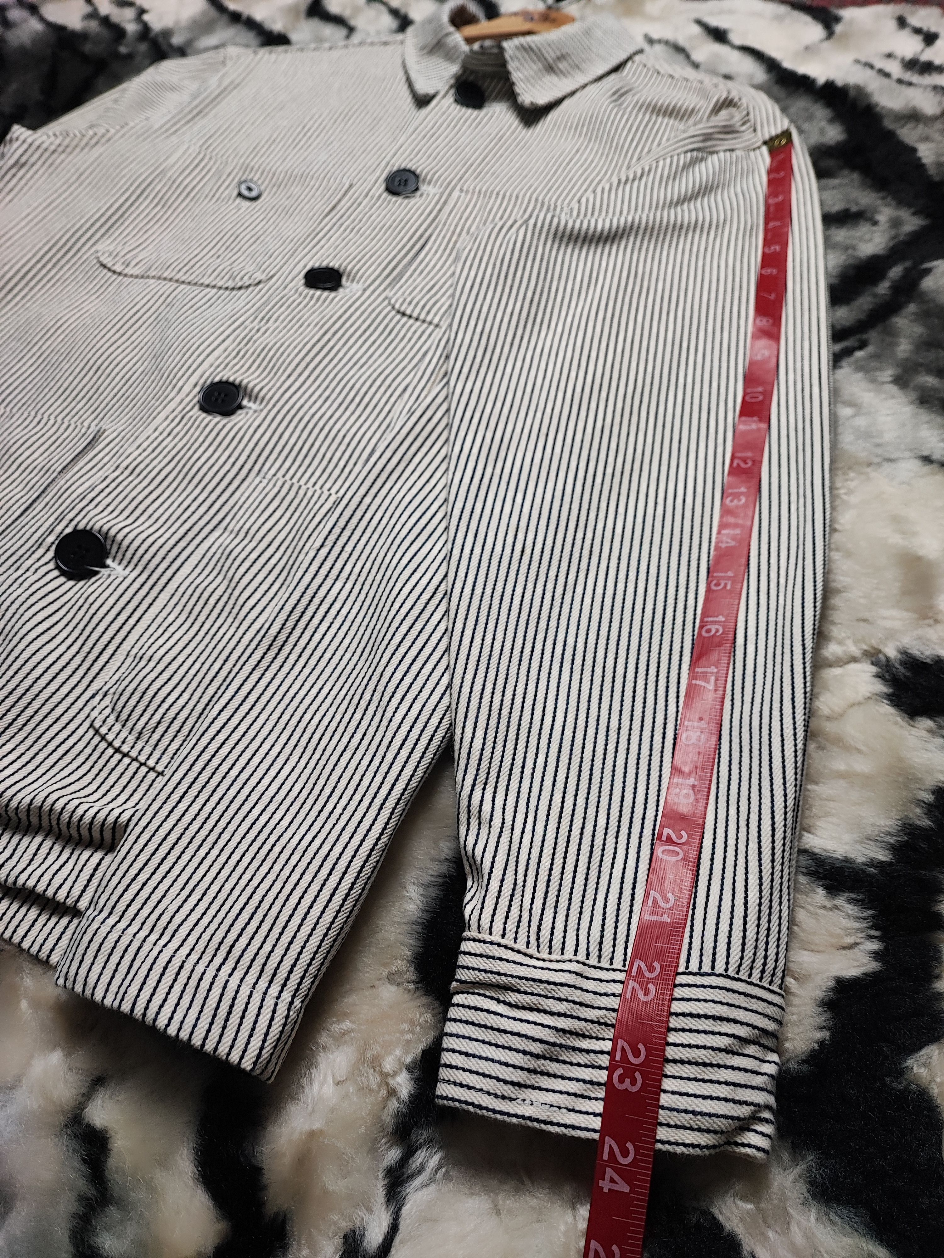Blue Blue Japan Herringbone Wabash Baggy Denim Jacket Hickory Style Size US L / EU 52-54 / 3 - 17 Thumbnail