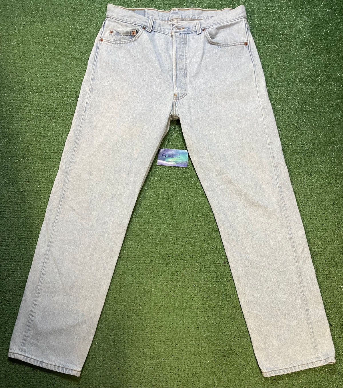 Levi's Vintage 1990s Levi’s 501XX light wash blue jeans 501-0134 Size US 36 / EU 52 - 1 Thumbnail