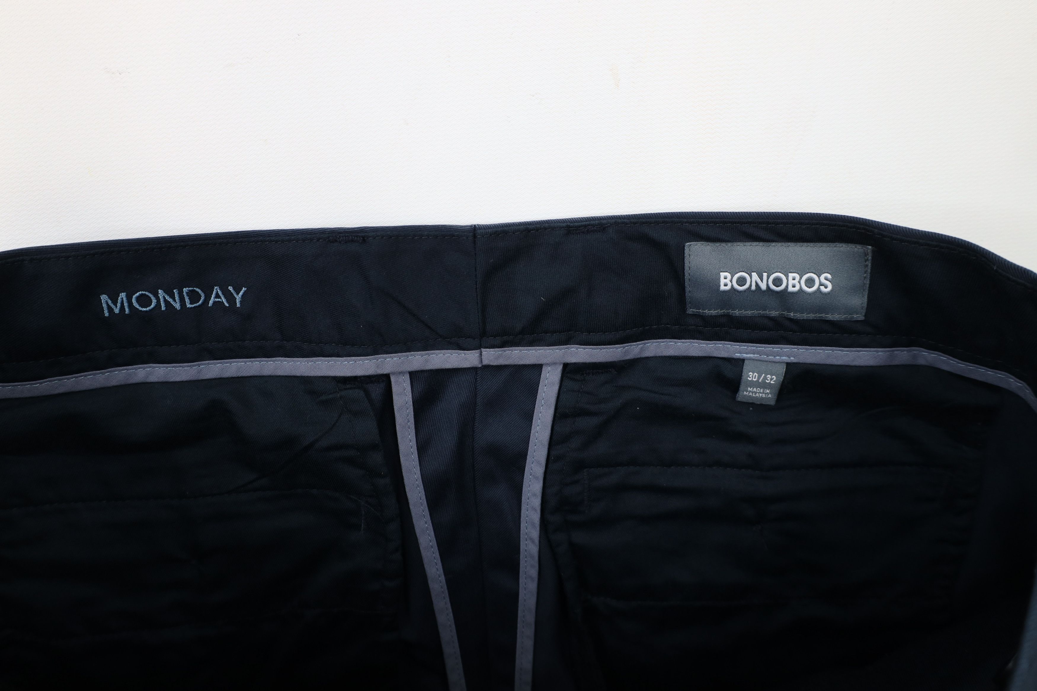 Bonobos × Vintage Bonobos Faded Slim Fit Monday Straight Leg Chino Pants Blue Size US 30 / EU 46 - 6 Thumbnail