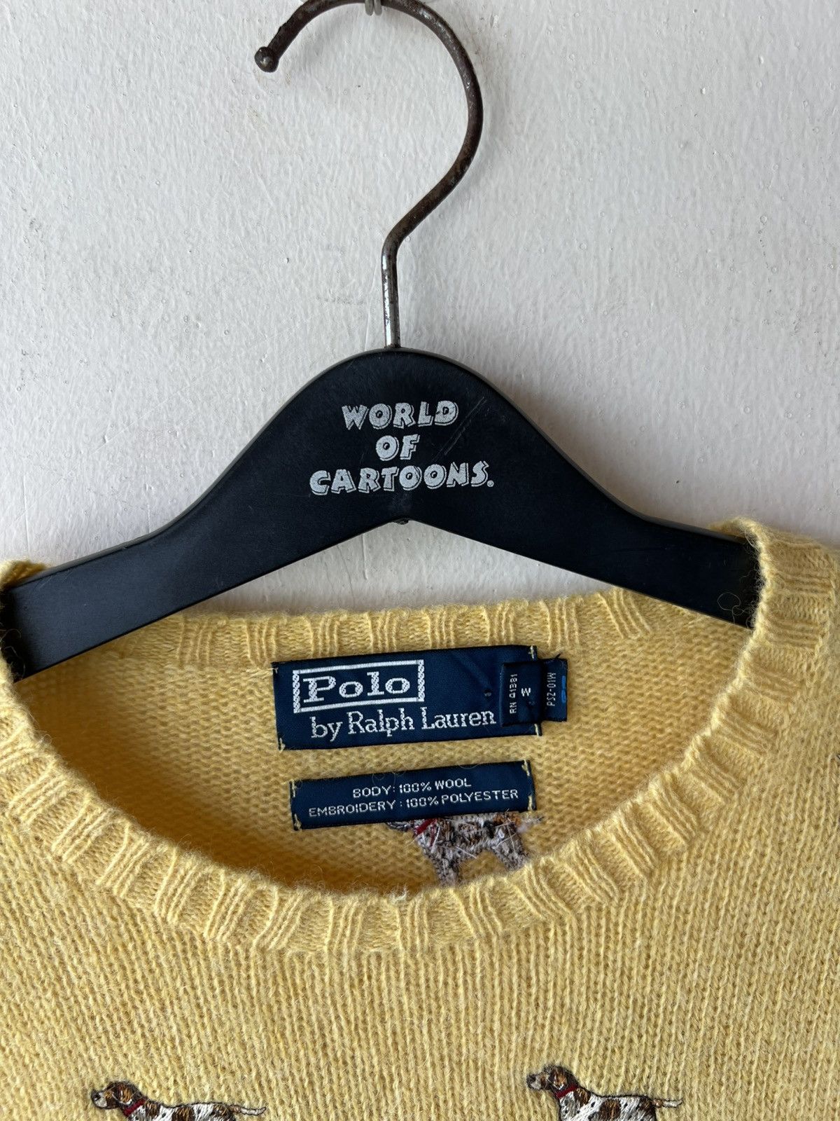Polo Ralph Lauren VTG 90s P Ralph Lauren Dog Embroidery Wool Knitwear Sweater Size US S / EU 44-46 / 1 - 3 Thumbnail