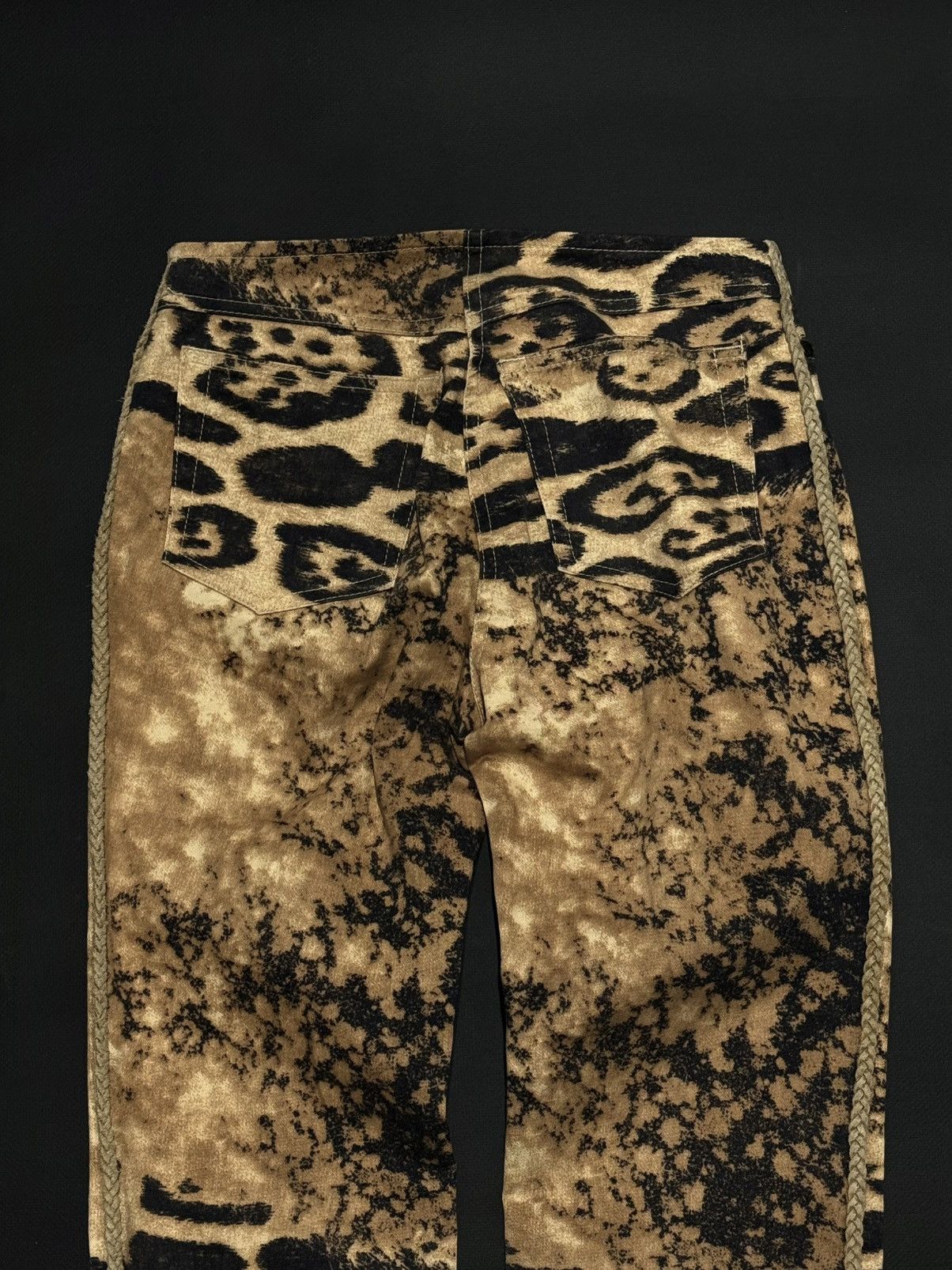 Roberto Cavalli Roberto Cavalli Overprint Flared Pants Size US 29 - 9 Thumbnail
