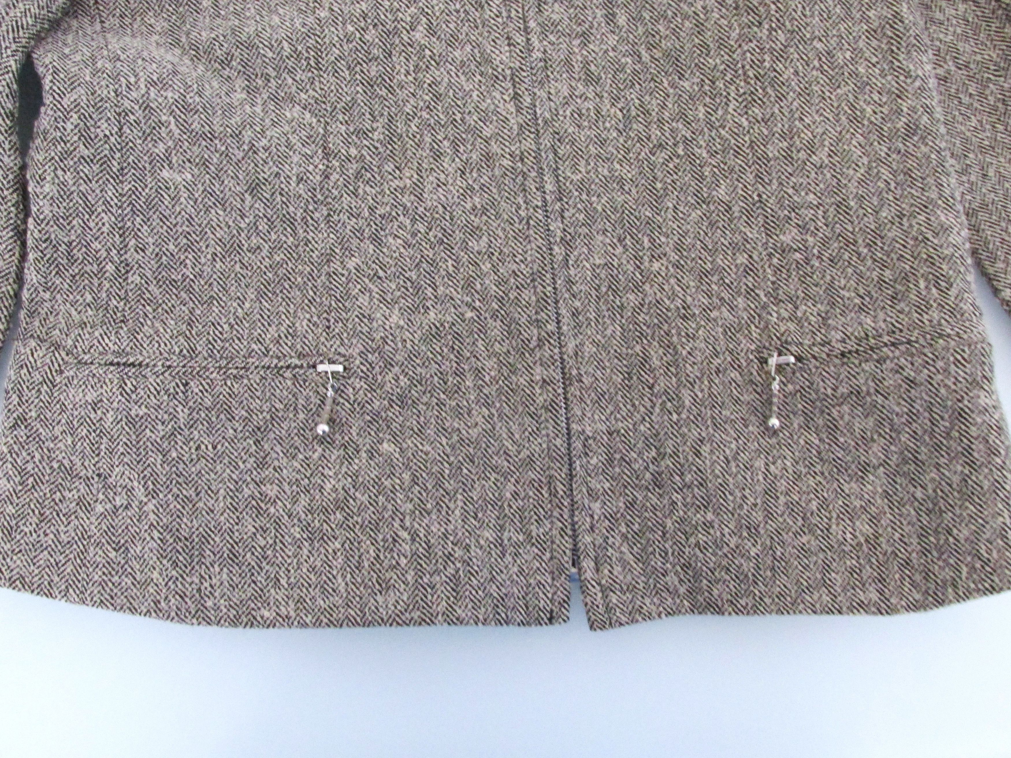 Other J. London Women's Wool Zipper Jacket/Blazer Size 6 Size M / US 6-8 / IT 42-44 - 6 Thumbnail