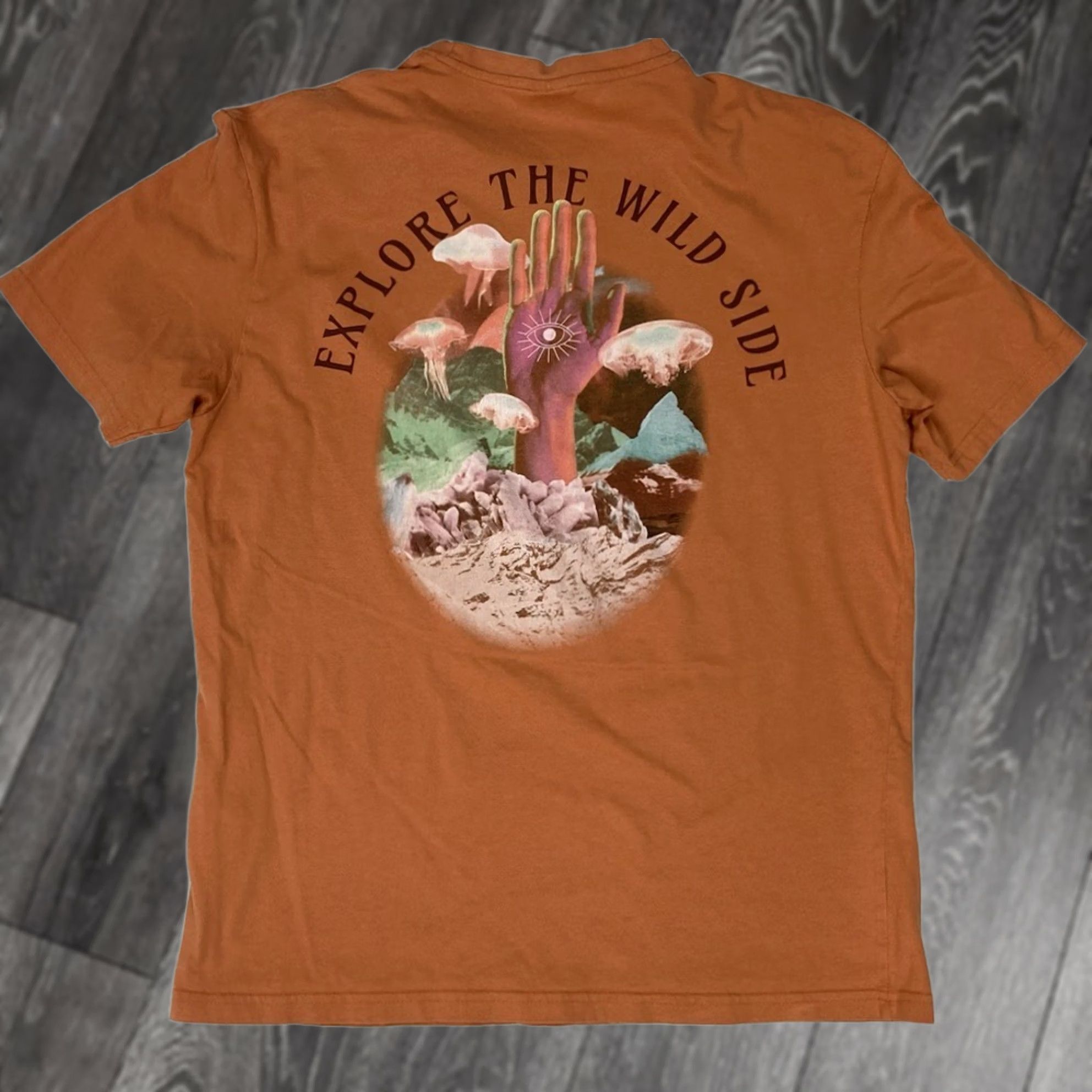 Springfield Springfield T-Shirt Men Medium Orange Graphic Print Crew Neck Short Sleeve Font Colorful Art All Seasons Size US M / EU 48-50 / 2 - 1 Thumbnail