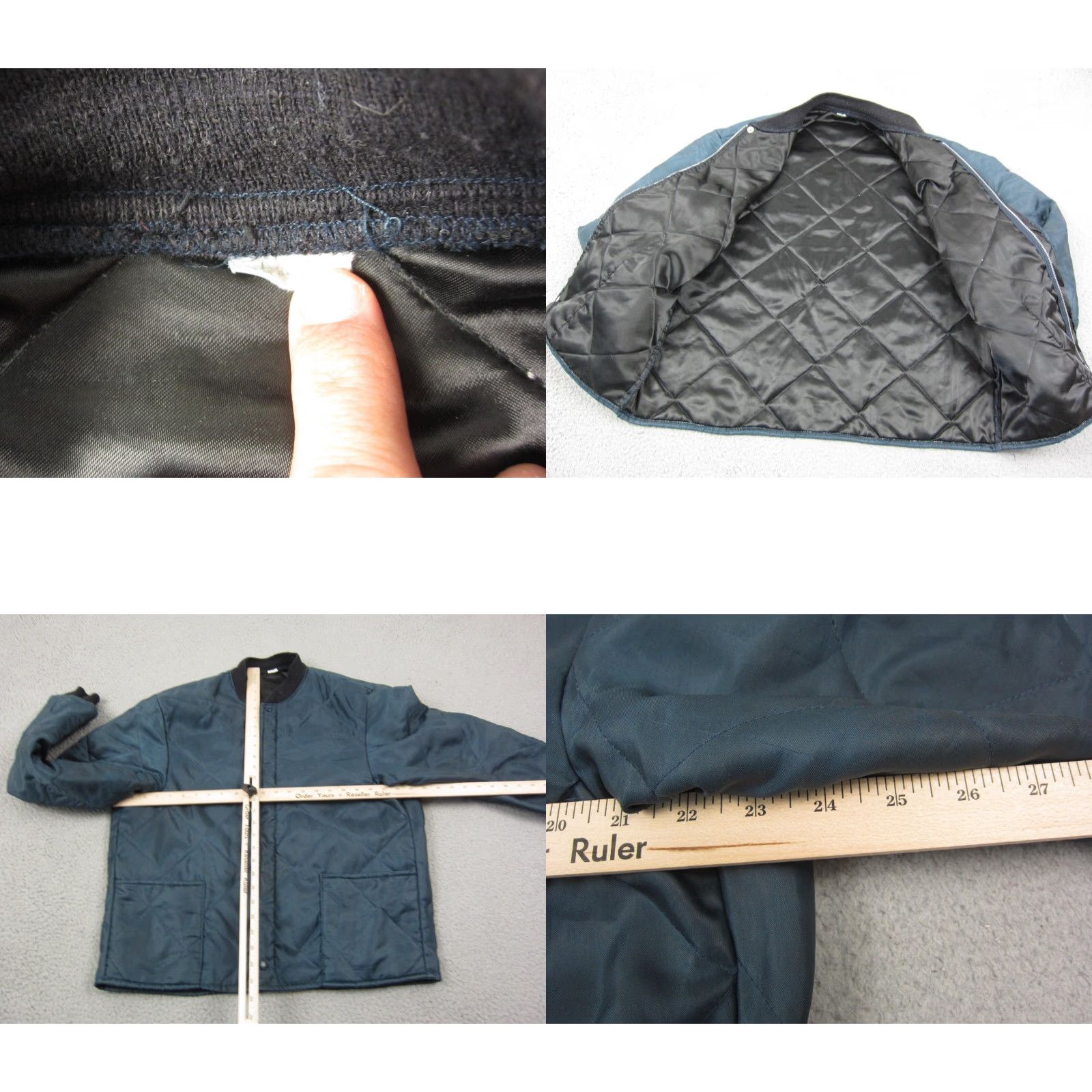Vintage VINTAGE Bomber Jacket Men XL Blue 90s Full Zip Quilted Nylon Softshell Workwear Size US XL / EU 56 / 4 - 8 Thumbnail