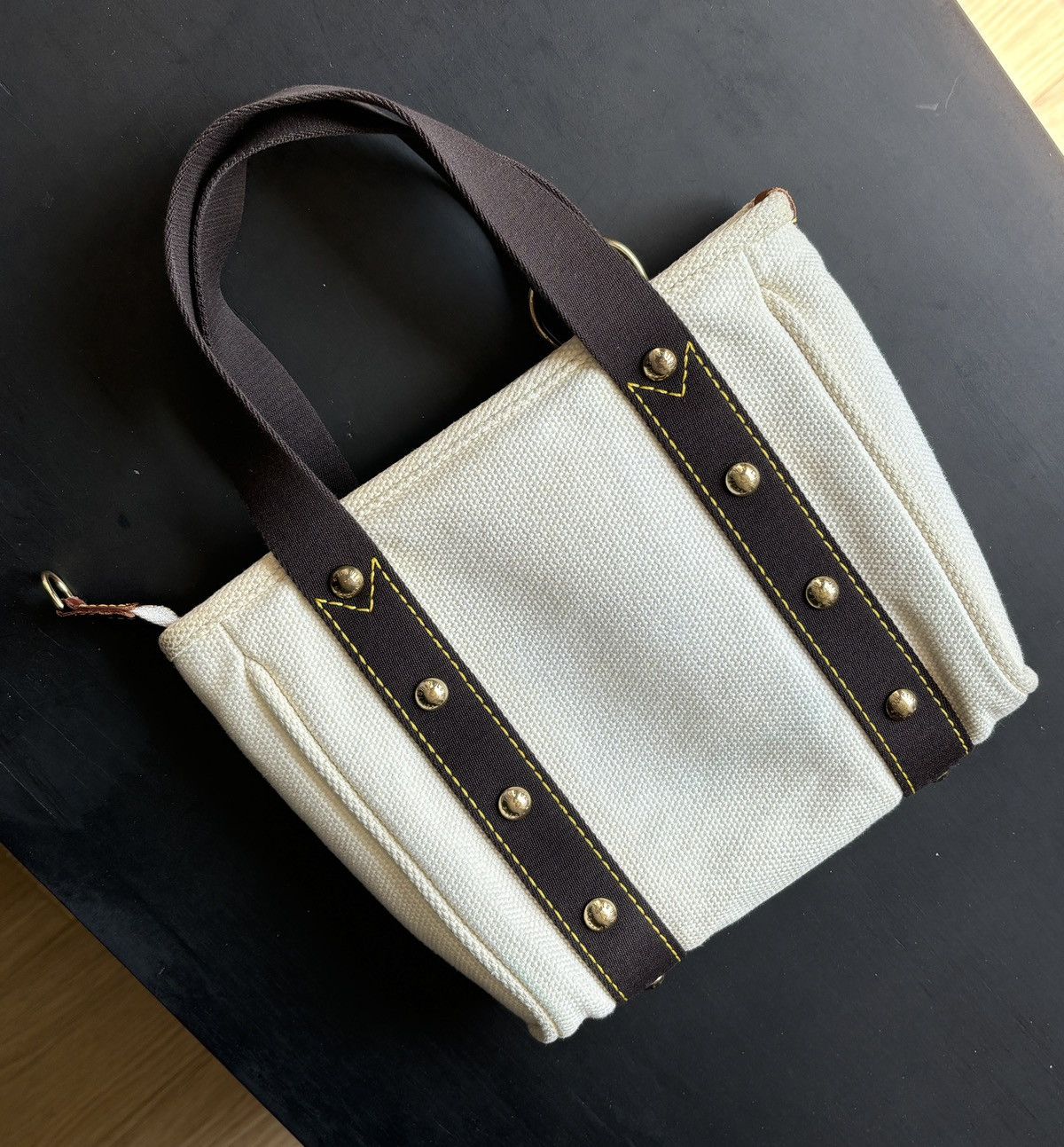 Louis Vuitton Louis Vuitton Antigua Cabas Handbag PM White Canvas Size ONE SIZE - 5 Thumbnail