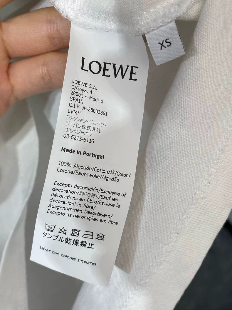 Other LOEWE Short sleeve T-shirt with gold logo and white jewelr Size XS / US 0-2 / IT 36-38 - 4 Thumbnail