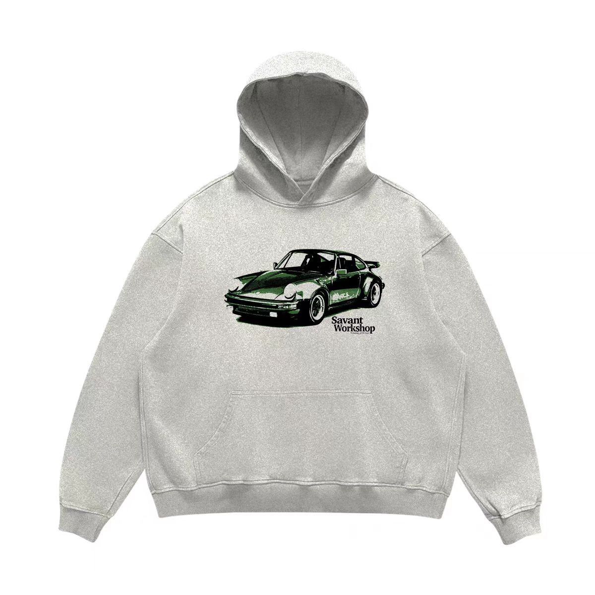 Designer × Japanese Brand Hip Hop Street Car Print Casual Hooded Sweatshirt Size US M / EU 48-50 / 2 - 1 Thumbnail
