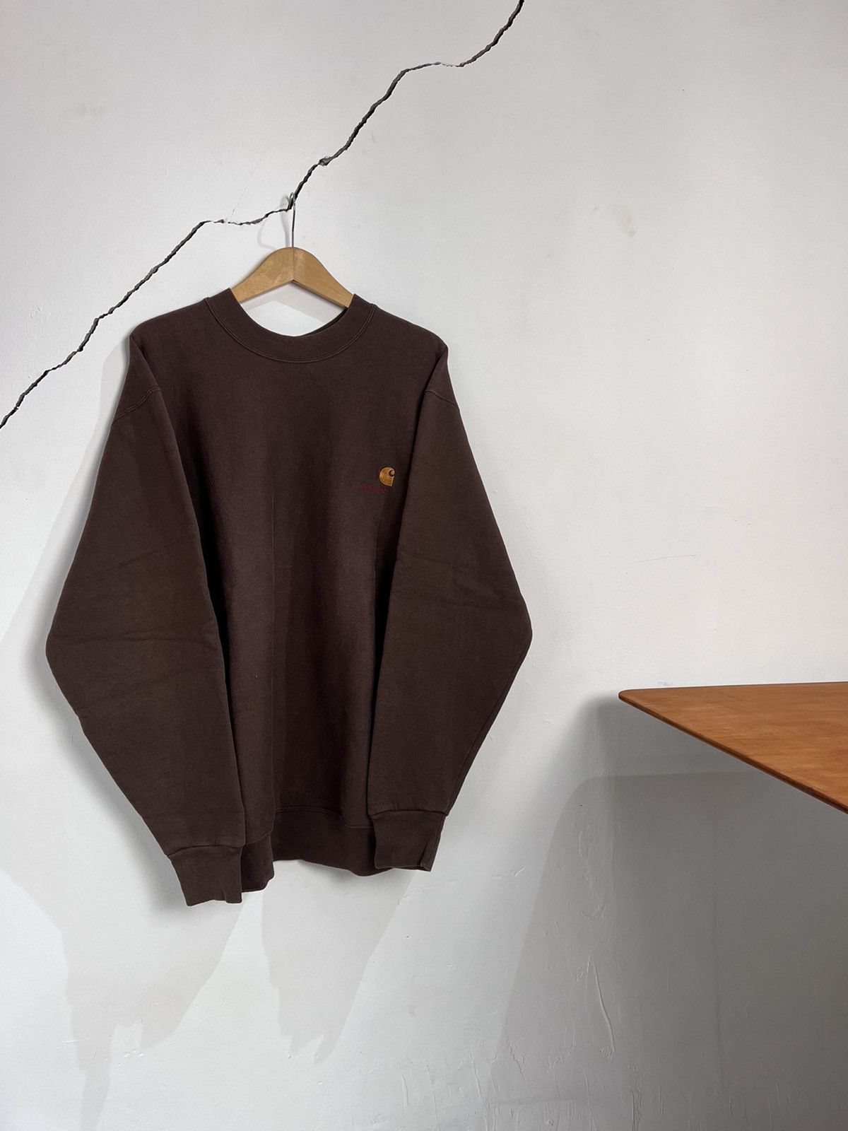 Carhartt 1980s Carhartt Brown Sweatshirt 80s Vintage Oakley Stussy Size US XL / EU 56 / 4 - 1 Thumbnail