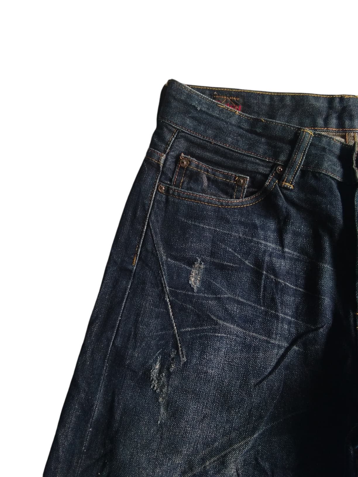 Rare💥Evisu Black Seagull Selvedge Jeans Denim🎌