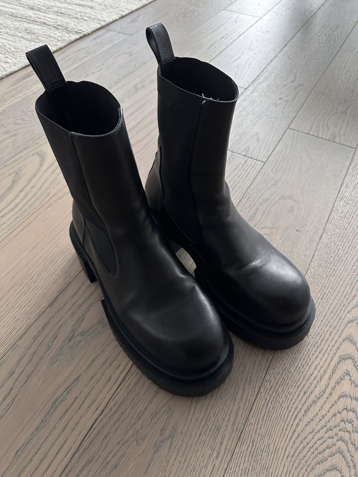 Rick Owens Beatle Bogun Boot Full Grain Black